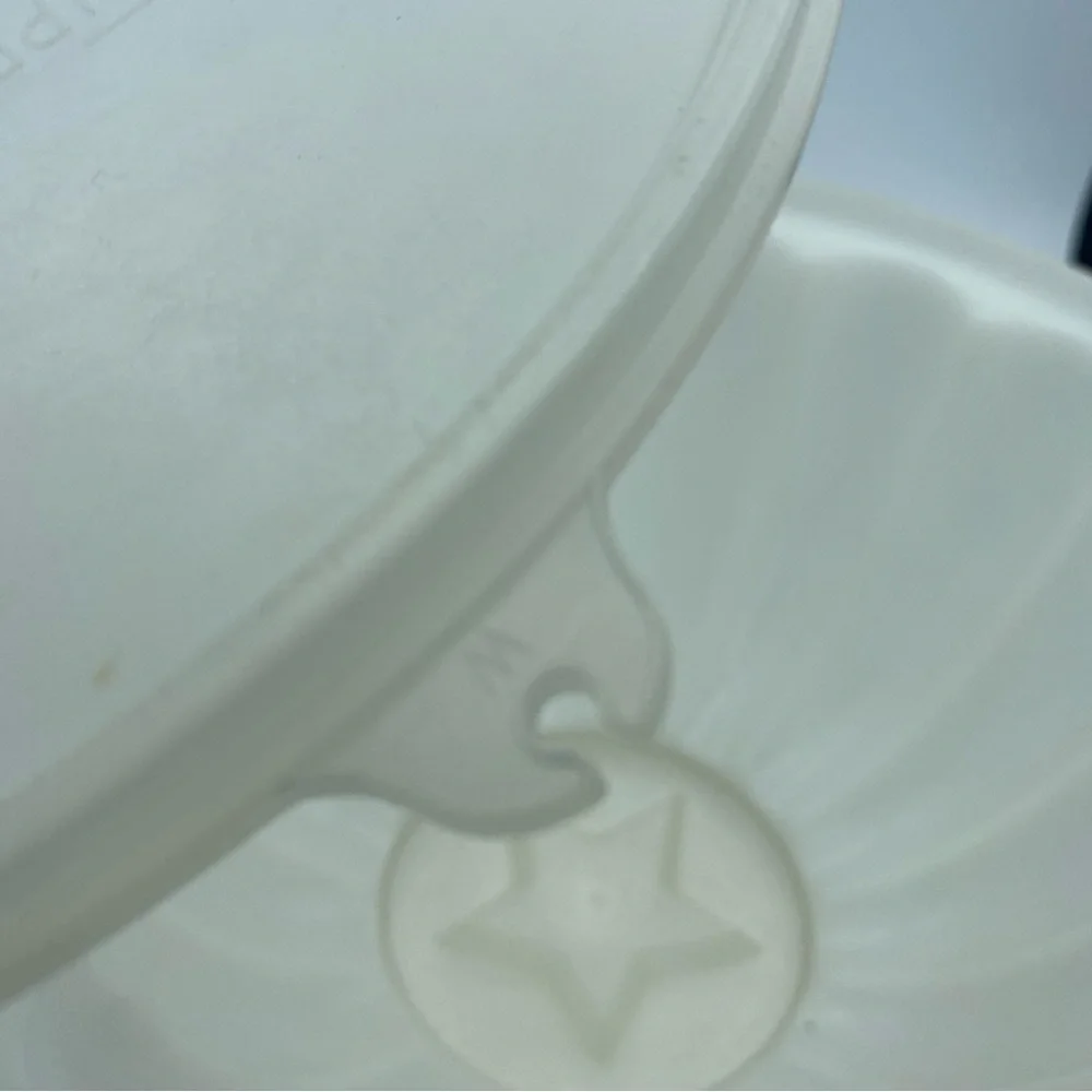 VTG Tupperware 3 Piece Jello Mold Ice Ring Star Design Bottom 9”